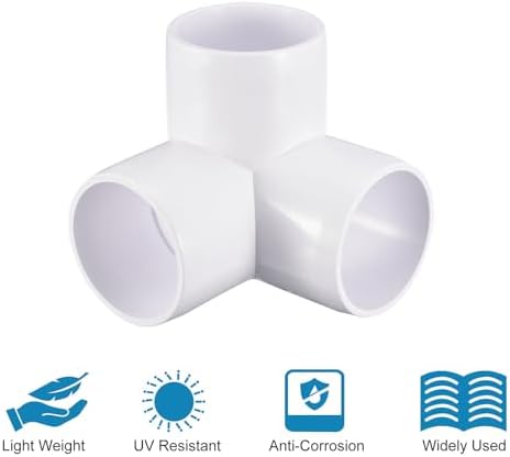Tool Parts and Accessories 6Pack 3 Way PVC Fittings 1-1/2 Inch PVC Pipe Fitting Connectors (#CN-140824-00132) - Image 2