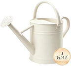 Metal Watering Can for Outdoor Plants, Watering Can 1 Gallon,Cream White - Image 2