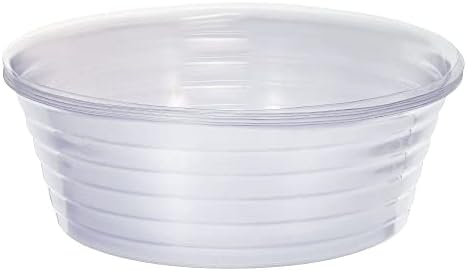 MECCANIXITY Plant Pot Saucer 13.4 Inch Plastic Round Flower Drip Tray for Indoor Outdoor, Clear Pack of 10 by MECCANIXITY