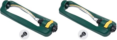 Melnor 65046-AMZ TurboTek 3200 SF Turbo Oscillating Sprinkler with QuickConnect Product Adapter (Pack of 2) by Melnor