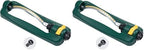 Melnor 65046-AMZ TurboTek 3200 SF Turbo Oscillating Sprinkler with QuickConnect Product Adapter (Pack of 2) by Melnor