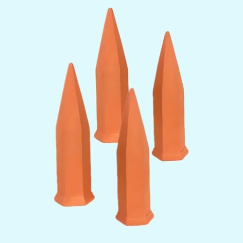 SEWACC 4 Pcs Automatic Watering Spikes Porcelain Orange - Image 3