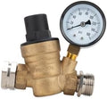 Camco Adjustable RV Water Pressure Regulator - Lead-Free Brass by Camco