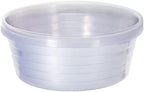 MECCANIXITY Plant Pot Saucer 12 Inch Plastic Round Flower Drip Tray for Indoor Outdoor, Clear Pack of 20 by MECCANIXITY