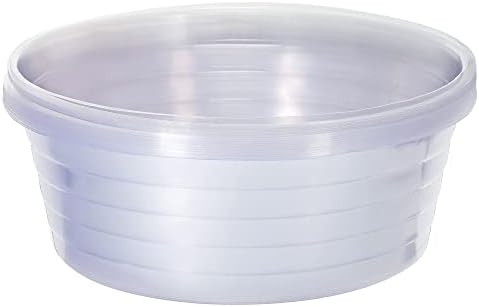 MECCANIXITY Plant Pot Saucer 12 Inch Plastic Round Flower Drip Tray for Indoor Outdoor, Clear Pack of 20 by MECCANIXITY