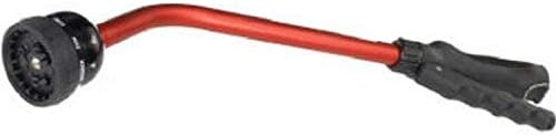 Dramm Kaleidoscope Rain Wand – 16” Touch-N-Flow with Trigger Shut-Off Valve & Lock, Gentle Shower Watering Wand for Plants, Hanging Baskets & Garden Beds – Red by DRAMM