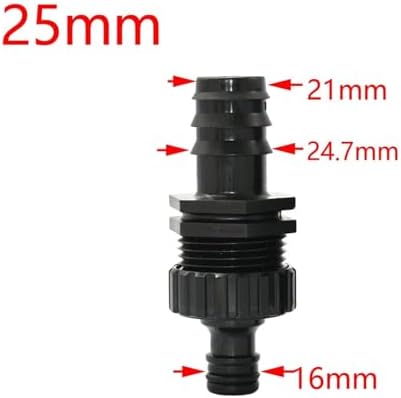 Ship accessories Quick Connector Nipple EURO 3/4'' Threaded Barb Adapter for 4/8/16/20/25/32mm PE Hose Pipe Garden Drip Irrigation Watering Irrigation accessories(Lavender) - Image 6