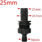 Ship accessories Quick Connector Nipple EURO 3/4'' Threaded Barb Adapter for 4/8/16/20/25/32mm PE Hose Pipe Garden Drip Irrigation Watering Irrigation accessories(WHITE) - Image 7