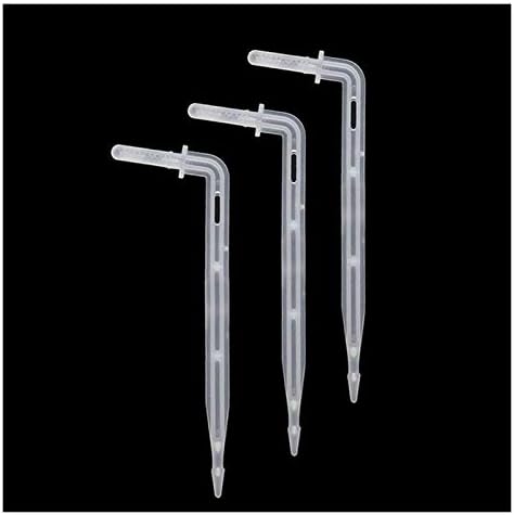 Garden Drip Irrigation System Accessories 500 Pieces of 4/7 Mm Hose Interface Bend Bend Drip Irrigation Arrow Garden Micro Drip Irrigation System Drip Emitter Watering to Root Dripper - Image 4