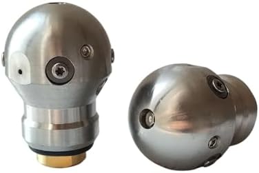 3/8" Thread High Pressure Drain Jetting Rotating Cutting Ball Nozzle Sewer Jetter Ball Jet Nozzle(3I8 Female 60LPM) - Image 3