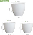 WSMKSZ 12/10/9 inch Large Self Watering Pots for Indoor Plants, Set of 3 - Image 2