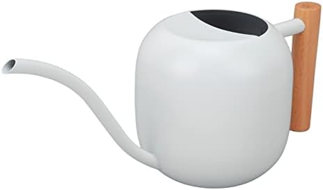 Small Watering Can Watering Pot Jug Stainless Steel Long Spout Rustproof 1200ML Capacity for Indoor Outdoor Plants Garden Home (White) - Image 2