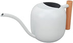Small Watering Can Watering Pot Jug Stainless Steel Long Spout Rustproof 1200ML Capacity for Indoor Outdoor Plants Garden Home (White) - Image 2