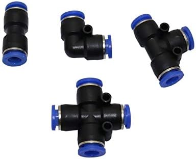 Garden Hose Connector 8 Mm Hose Connector Plastic Joint For Low Pressure Mist Cooling Nozzle Greenhouse Agriculture Misting System Connector 50 Pcs (Color : 3 way connector, Diameter : 8mm) - Image 2