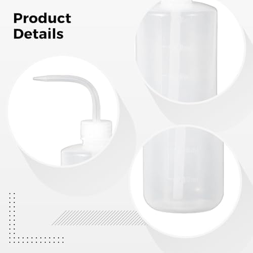 4 Pcs Squeeze Bottles for Plants, 16.9 fl oz 500 ml Spray Bottles with Curved Nozzle, Precision Watering for Indoor Plants, Fertilizer Mixing and Cleaning Tasks - Image 4