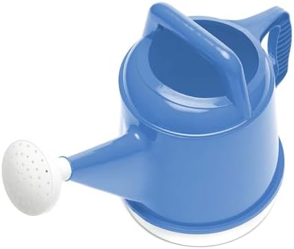 Bloem Deluxe 2 Gallon Plastic Watering Can - Indoor/Outdoor with 256 Fl Oz Capacity, Removable Nozzle, Shatterproof, Peri-Blue - Image 6