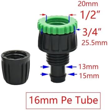 Pipe fitting Garden Tap 1/4" Hose Quick Connector Barb Water Pipe Joint Male Female Thread Drip Irrigation Adapter(G) - Image 2