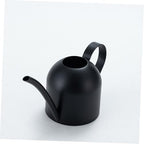 DOITOOL Stainless Steel Watering Can with Long Spout Ergonomic Handle for Indoor and Outdoor Plants Gardening Equipment Black Metal Watering Pot - Image 6