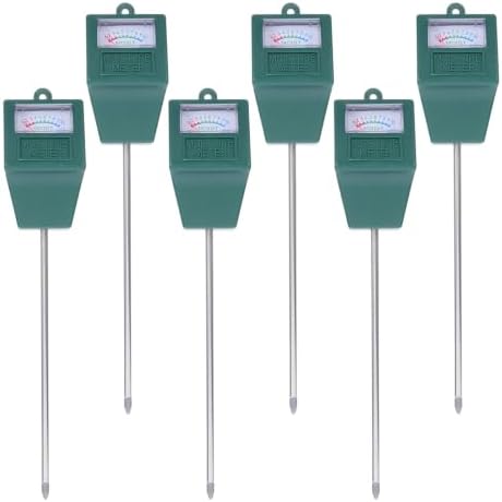 6pcs Soil Moisture Meter for Garden Plants, Portable Manual Probe by SAFIGLE