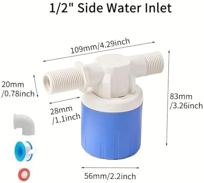 water level control valve Fully Automatic Water Level Control Float Valve, Shut-Off Mini, No Electricity Required, Controller(1/2,Upper Water Inflow) - Image 3