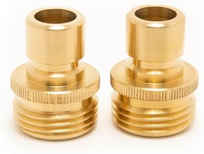 10 Pack (20 Total Connectors) Brass Hose Quick Connectors, Male by Unknown