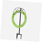 Portable Iron Garden Hose Black Storage Holder for Outdoor Use - Image 6