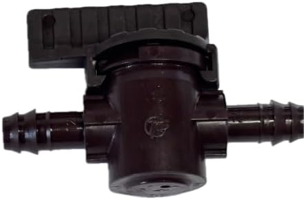 NETAFITM Drip Irrigation Barbed Fittings,3/8" 12MM Black Drip Tubing Coupler Elbow Tee Reducer Adapter for drip line with 0.426" ID (Shut-Off Valve -12mm (3/8") Insert (Ins x Ins), 10 Count) - Image 7