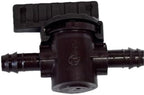 NETAFITM Drip Irrigation Barbed Fittings,3/8" 12MM Black Drip Tubing Coupler Elbow Tee Reducer Adapter for drip line with 0.426" ID (Shut-Off Valve -12mm (3/8") Insert (Ins x Ins), 10 Count) - Image 7