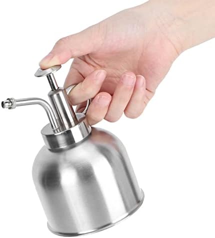 Stainless Steel Hand Pressing Watering Can, Plant Sprayer Mister, Watering Pot for Indoor Garden Plants - Image 7