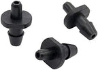 Hose Connector 1/4" Single Barb Straight Connector Greenhouse Irrigation 4mm Hose 4/7mm Barbed Hose Coupling Drip Irrigation Fittings 500 Pcs (Color : Black, Diameter : 1/4'') - Image 2