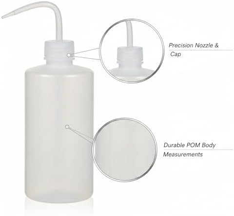 Precision Squeeze Watering Bottle with Narrow Nozzle, Durable POM Plastic for Indoor Plants, White - Image 6