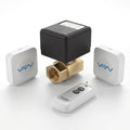 VAW Smart Water Shut Off Valve System - 1' Automatic Heavy Full Port Valve + 2 Wireless Water Leak Detectors + Controller, No Hub, 3-Year Battery, IP66 Waterproof for Kitchen Bathroom Basement by Unknown