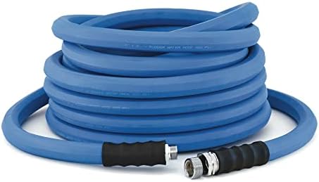 BluSeal Hot/Cold Water Rubber Garden Hose, 100% Rubber, Ultra-Light, Super Strong, 500 PSI, 50F to 190F Degrees, High Strength Polyester Braided (5/8" x 25') - Image 3