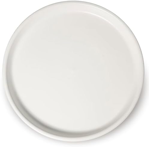 Ceramic Plant Saucer - 12 Inch Plant Tray for Pots Large Plant Plate to Catch Water Indoor Plants Large Plant Drip Tray for Drainage Round Flower Pot Saucer White by EPFamily