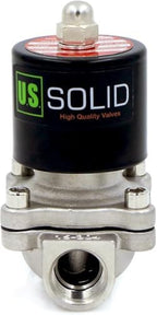 U.S. Solid 1/2" Stainless Steel Electric Solenoid Valve 110VAC Normally Closed Air Water(Pack of 20) - Image 2