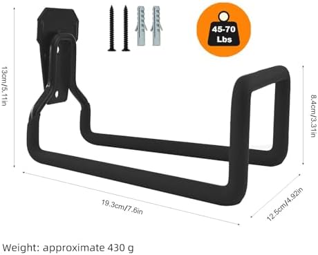 2 Pcs Garden Hose Holder, Metal Storage Hook, Heavy Duty, Rustproof, Wall Mounted, for Water Hose Organization, Free Standing Metal Hose Rack(Grey) - Image 3
