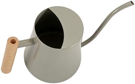 GOWENIC Watering Can with Long Spout, Stainless Steel Indoor Plant Watering Can, 1L Metal Garden with Wood Handle for Home Garden Flower (Gray) - Image 7