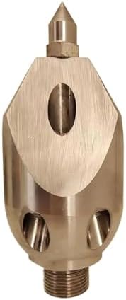 Dredging Sewer Cleaning Spray Nozzle, High Pressure 1.8kg Stainless Steel Sewer Drain Cleaning Puncture Jetter Head(1.8kg 3I8 135L) by Unknown