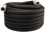 Heavy Duty Premium Garden Hose 75ft x 3/4", 300PSI Working, 1000PSI Burst, Hybrid Rubber Water Hose with Transparent Swivel Handle - Hot/Cold Water - Five Layered Braiding with Brass fittings (Black) by Unknown