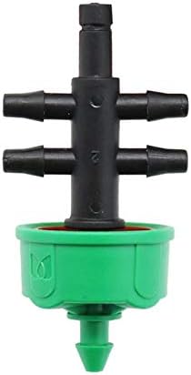Spray Water Connection 100 Sets Garden Pressure Current Regulator L/4L/8L Steady Flow Dripper With 3/5mm 4-way Hose Splitters Irrigation Device (Color : 8L) by Unknown
