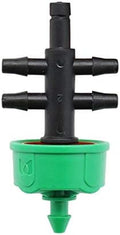Spray Water Connection 100 Sets Garden Pressure Current Regulator L/4L/8L Steady Flow Dripper With 3/5mm 4-way Hose Splitters Irrigation Device (Color : 8L) by Unknown