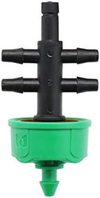 Spray Water Connection 100 Sets Garden Pressure Current Regulator L/4L/8L Steady Flow Dripper With 3/5mm 4-way Hose Splitters Irrigation Device (Color : 8L) by Unknown