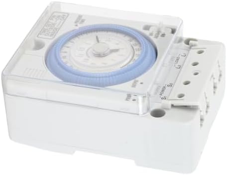 Fabater Mechanical Timer, 24 Hour 100 240V Low Power Consumption Time Switches Mechanical Watering Timer with Removable Battery for Water Heaters Breeding Street Lights Garden Irrigation - Image 3