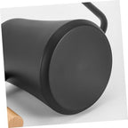 Watering Can Wooden Handle Vintage Stainless Steel with Long Spout - Image 5