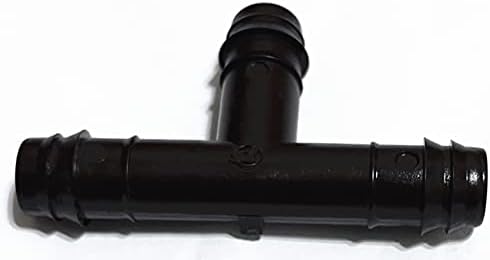NETAFITM Drip Irrigation Barbed Fittings,3/8" 12MM Drip Tubing Coupler Elbow Tee Reducer (Tee - 12mm (3/8"), 25 Count) by PRO.FASHION