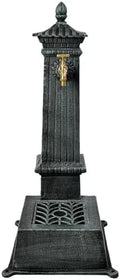 Outdoor Water Column with Brass Faucet, Cast Iron Freestanding Garden Faucet with Decorative Drainage Base for Watering, Rinsing by Unknown