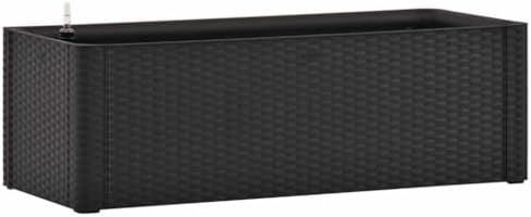 Self Watering Raised Bed, 39.4x16.9x13 in Planter Box, Anthracite by Unknown