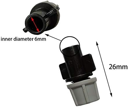 Garden Lawn Sprinkler Irrigation System 10Pcs Plastic Atomizing Nozzle with T-Connector for Greenhouse Micro-Irrigation Watering Sprayer Head - Image 3