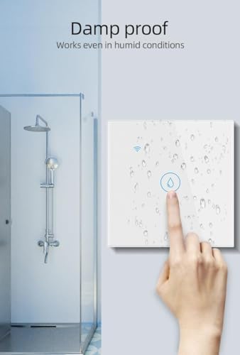 Zigbee Smart Water Heater Switch, Glass Touch Panel,No Neutral line Needed and Neutral line Needed Dual Mode,ZigBee Hub Required, EU, 20A - Image 5