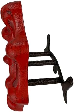 Zeckos Garden Hose Holder Faucet Spigot 11 Inch Cast Iron Red - Image 3